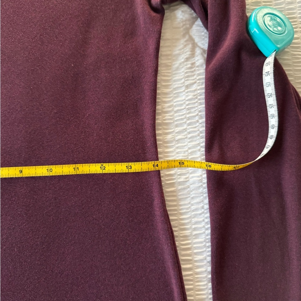 Peruvian Connection Deep Burgundy Long Sleeve Tunic - Picture 5 of 7